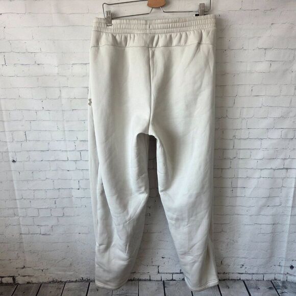 Under Armour Fleece Pro Taper Jogger Sweatpants Mens Size 4XL Cream NEW Zippers - Picture 5 of 11